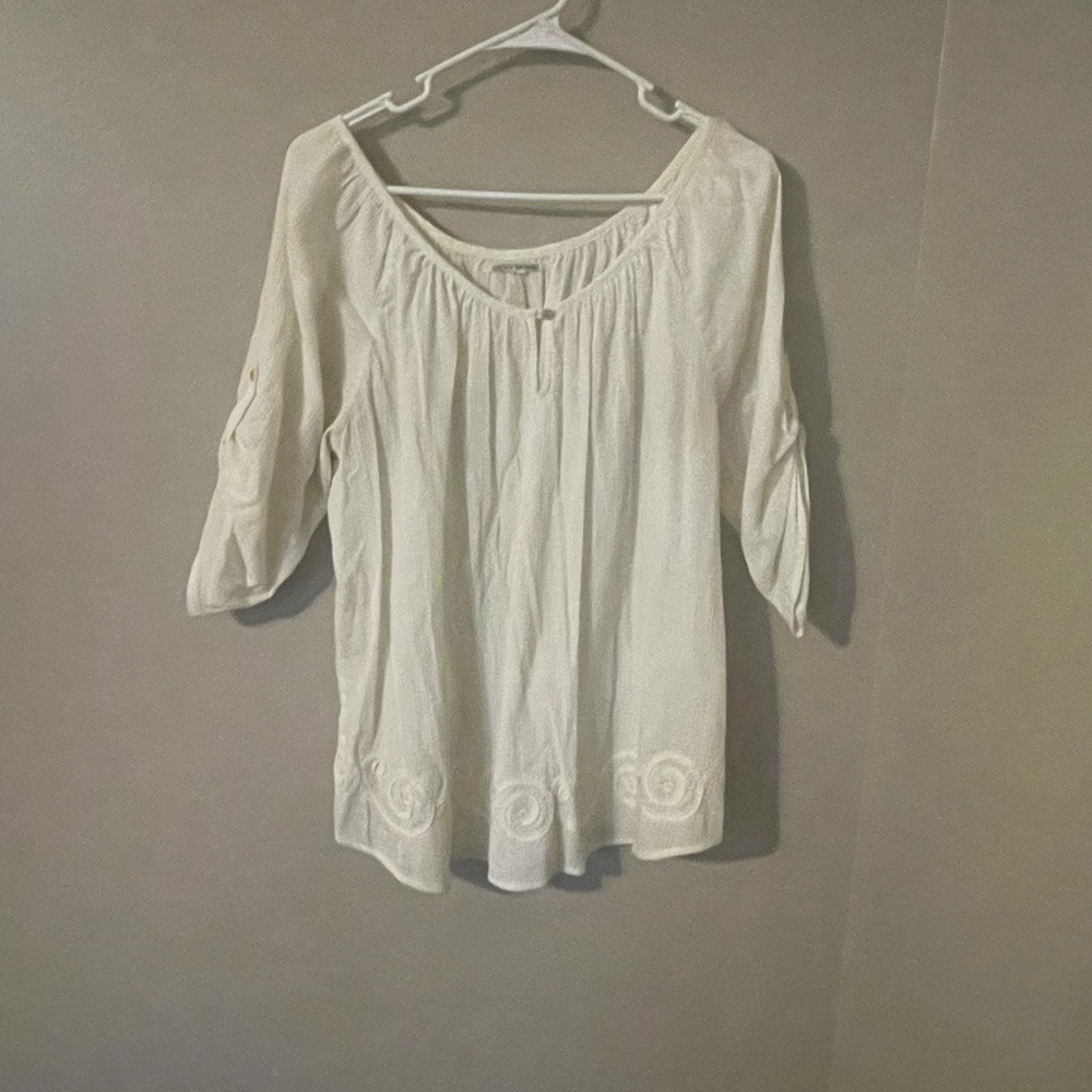 Lucky Brand Cream Women's Blouse
